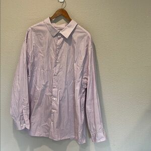 Men's Pink/purple Button-Up dress Shirt. 100% cotton